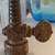 ANTIQUE  BRASS GAS NOZZLE & BEN HUR SEASONINGS BOTTLE 1 thumbnail