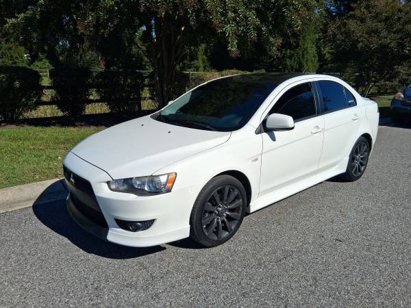 2012 Marble Snow White Mitsubishi Lancer GTS Sedan 1