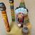 SMALL CARVED INDIAN DISPLAY. +TEEPEE + TOTEM POLES 1 thumbnail