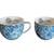Beautiful Lilly Pulitzer 12 Oz Blue Ceramic Coffee/Tea Mugs With Gold 2 thumbnail