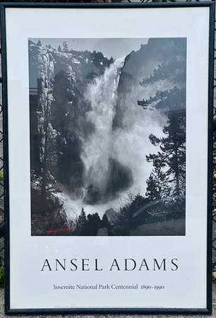 Framed Poster Ansel Adams Yosemite Centenial Lithograph Print of his original 1
