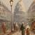 original signed Burnet oil canvas painting art Paris France Street art 3 thumbnail