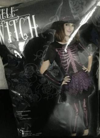 Skeleton Witch Costume (Size S 0-2) 1