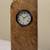 Michael Elkan Studio Maple Burl Wood Clock & Stamp Dispenser 4 thumbnail