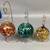 Set Of 3 Hand Blown Glass Christmas Ornaments With Ornament Hangers 1 thumbnail