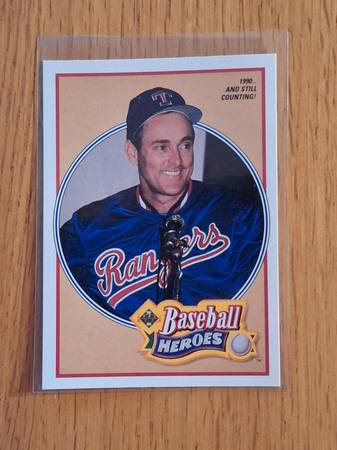 1990 Upper Deck Nolan Ryan baseball heroes #17 card 1