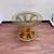 Mid Century Modern Italian Rattan Round Table with Smoked Glass. 1 thumbnail