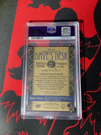 PSA 5 David Lemieux Auto 5/5 – 2025 Upper Deck Grateful Dead 60 Years 1