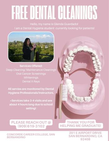 Patients needed for Dental Hygiene Student 1