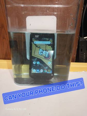 New CAT S48C WATERPROOF SMARTPHONE, 64GB,4GB RAM,FM-TUNER,ADAPTIVE WET TOUCHSCRE 1