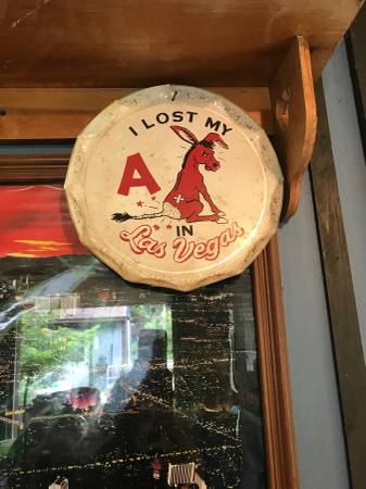 Vintage Las Vegas Humorous Souvenir Tray "I LOST MY A IN Las Vegas." 1