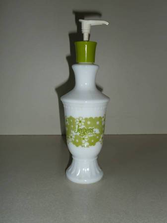 Collectible Jergens Milk Glass Lotion Bottle 1