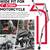 CHROME 1 inch Motorcycle Handlebars 10" Rise 25mm Ape Hanger Z-Bars 4 thumbnail