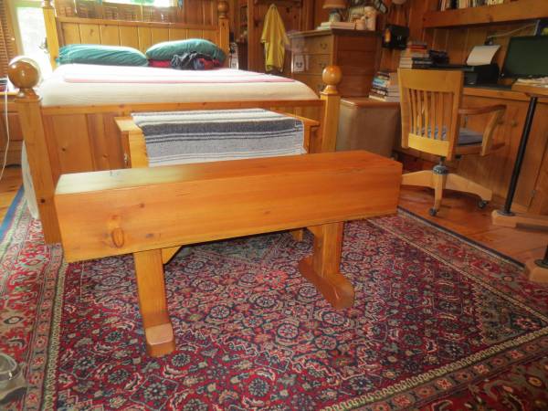 Solid Wood Bench 1