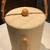 Mid-Century Modern Grasscloth & Bamboo Accented Tall Ice Bucket & Tong 13 thumbnail