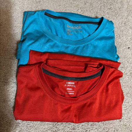 Reebok Men's Activewear short sleeve shirts Pick your color-2XL 1