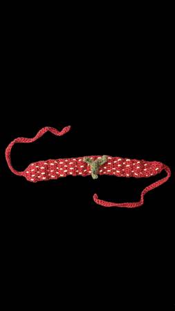 Handmade strawberry headband 1
