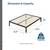 ZINUS platform bed frame and bed tisers 2 thumbnail