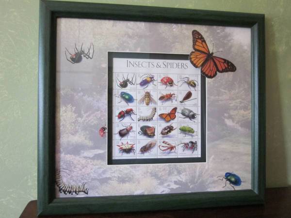 Framed Postage Stamp Art - New in box 1