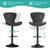 Firm Price! Brand New in a Box Set of 2 Dark Grey Barstools, READ AD! 3 thumbnail