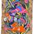 Mexican Folk Art Amate Bark Painting 1 thumbnail