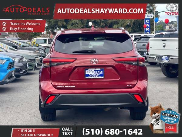 2021 Toyota Highlander XLE Sport Utility 4D 4 D 4-D - $31,495 (Auto Deals)63487768523777124