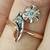 RING Platinum Rose Gold diamond 583 14K ussr soviet Flowers vintage 4 thumbnail