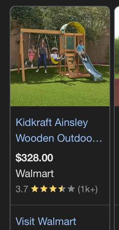 Swingset still in box 1