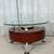 Modern Accent Table With Pull Out Stool 3 thumbnail