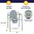 DRIVE MEDICAL FOLDING BEDSIDE COMMODE/ TOILET, NEW IN BOX ! 3 thumbnail
