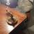 End Lamp Side Table Classic Brass Look Works - needs new shade 2 thumbnail