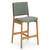 Set of 6 Article Nosh Counter Stools - Oak And Ratine Green 7 thumbnail