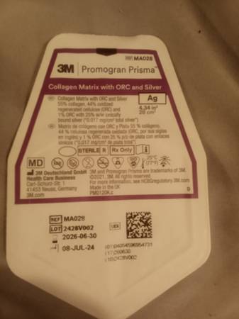 3M Promogran Prisma Matriz de Colágeno con ORC y Plata, caja de 10 - $80 (Ariton)63442186967555122