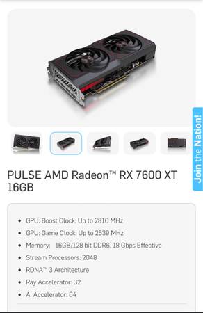 Radeon RX 7600 XT Sapphire Pulse 1