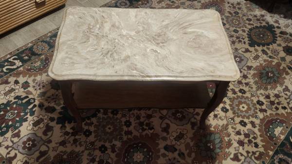 Vtg Marble Table 1