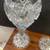 Antique large pair  vases imperial thunderbolt  crystal glass hobstar 5 thumbnail