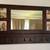 Rustic Dark Wood Entryway Mirror with Shelf & Coat Hooks – Pottery Barn Style 1 thumbnail