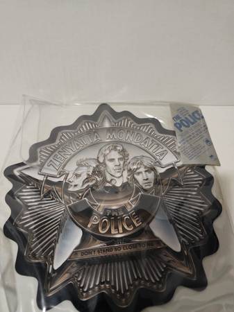 The Police  - Special Limited Edition Badge Shaped Vinyl LP 1