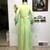 Vintage 1950's-1960's Lime Green & Yellow Long Bridesmaid/Evening Gown 6 thumbnail