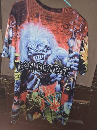 Iron Maiden vintage Tシャツ　Lサイズ VINTAGE IRON MAIDEN ALL OVER PRINT SINGLE STITCH MUSIC BAND