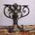 PAIR WINGED MERMAID METAL WALL SCONCE CANDELABRUM 14IN 2 thumbnail