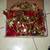 CHRISTMAS Decoration LOT Red Ruby Gold Star Garland Wreath Ornament 6 thumbnail