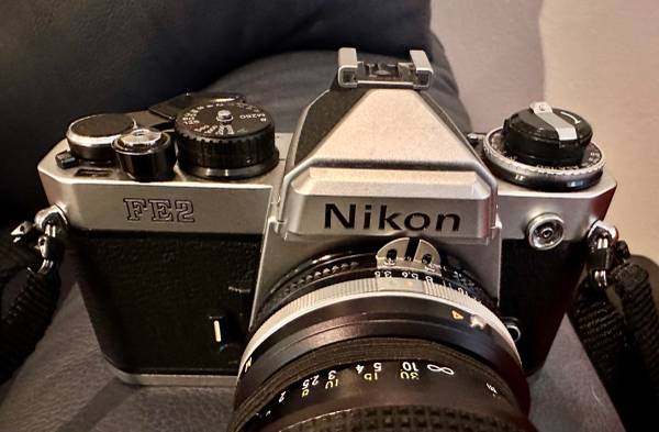 NIKON FE2 plus lenses & flash 1
