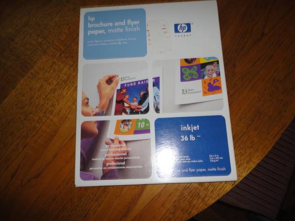 brand new hp brochure and flyer paper 1