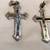 2 Vintage Mexican Sterling Silver Mexican Cross Pendants 1 thumbnail
