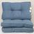 TUFTED INDOOR BENCH/LOVE SEAT CUSHION BLUE GRAY 15" x 26" NEW 1 thumbnail