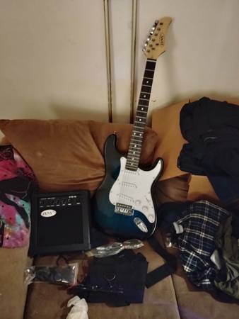 electric guitar and amp 1