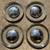 FORD Baby Moon Hubcaps & Trim Rings,947-56 Pickup,47-48 Car ,16" wheel 1 thumbnail