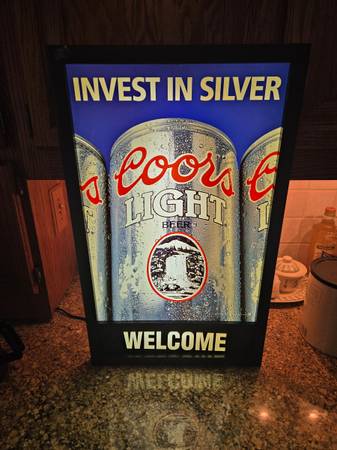 1980s coors light bar sign 1