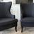 Moving  Side Chairs accent chair living room Wingback (2) – Blk/Charcoal Fabri 1 thumbnail